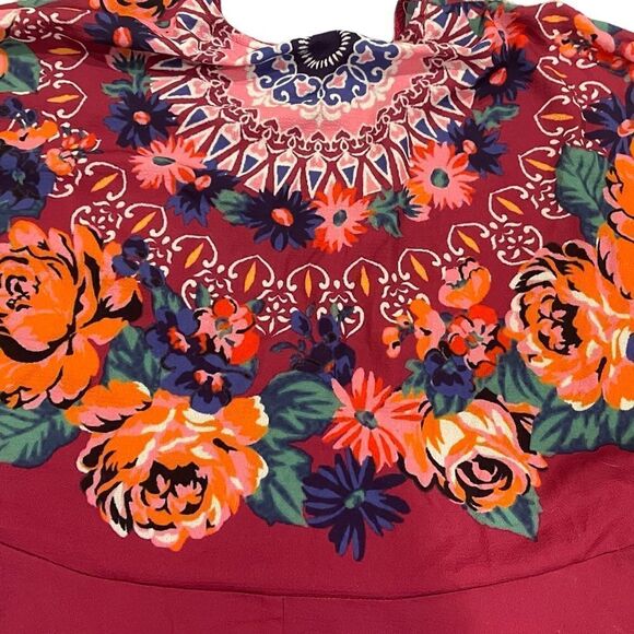 ☃️Umgee Floral Pink Boho Gypsy style flowy Bohemian style  tunic - Picture 9 of 13